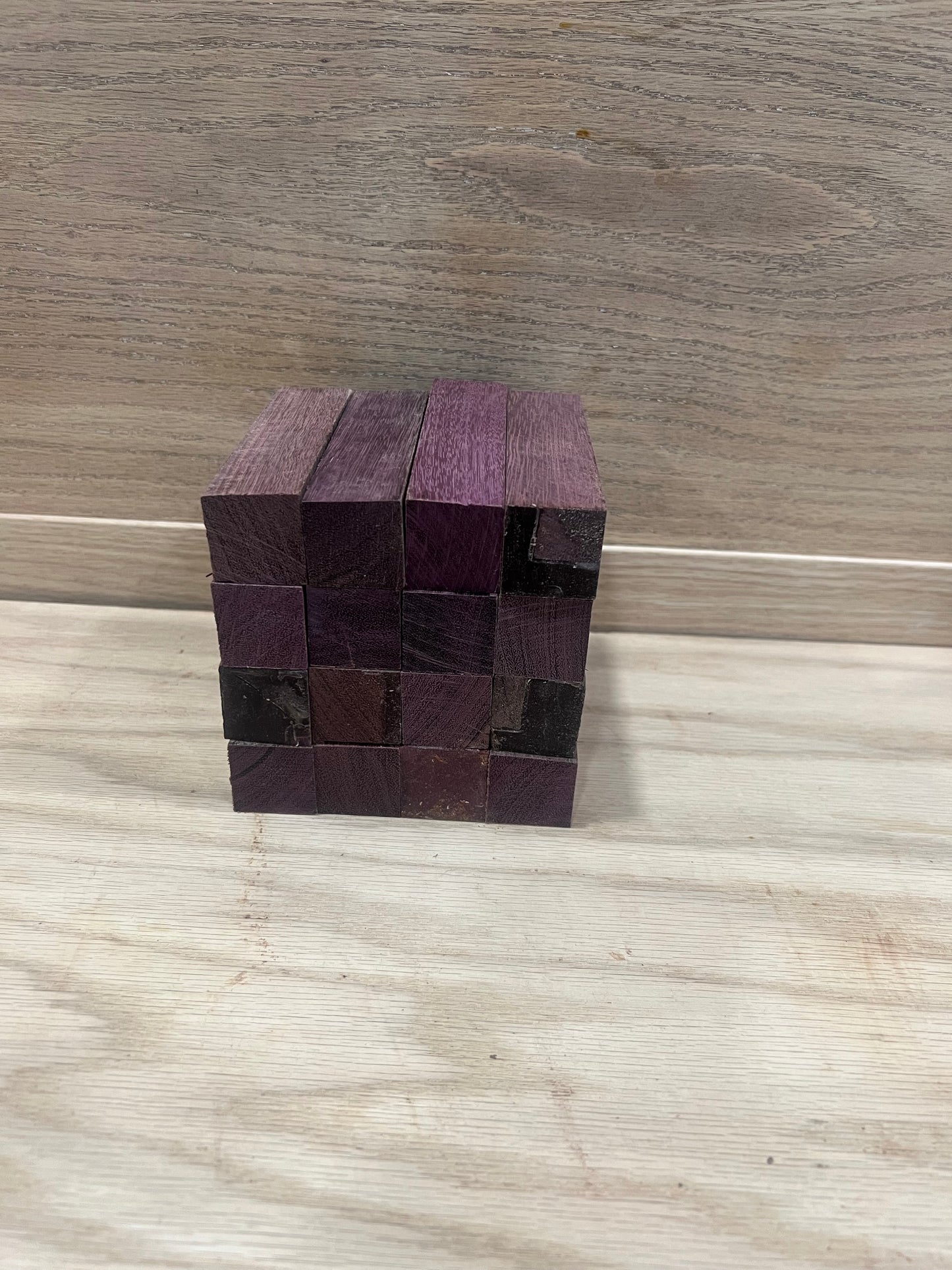 1.25x1.25x5” Purple Heart blanks