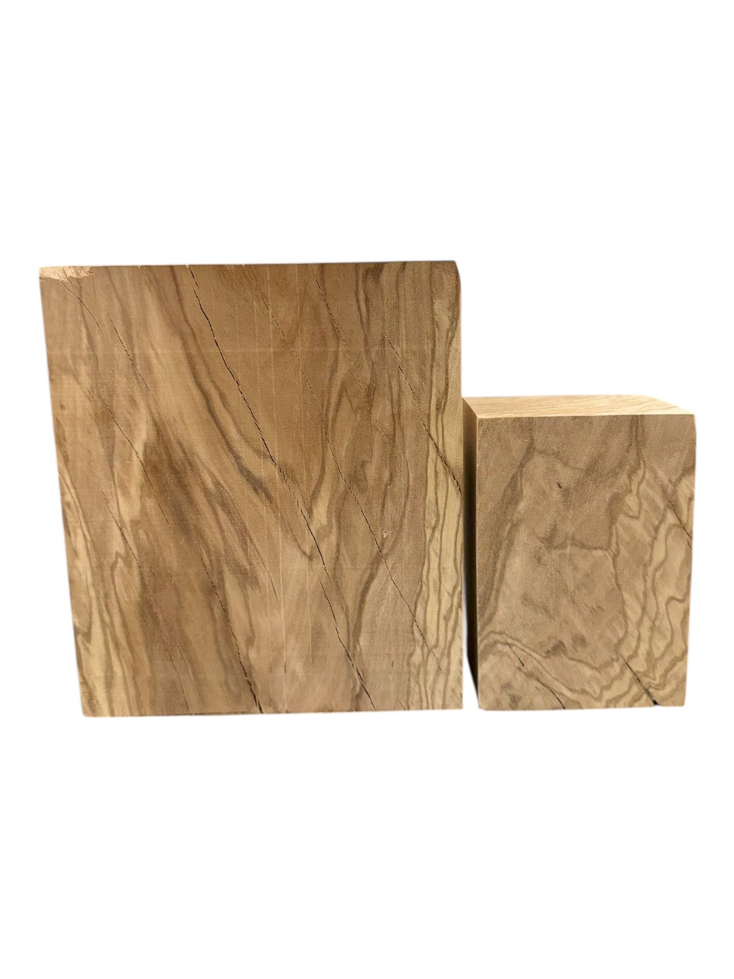 Olive Wood Turning Blank 2 Piece Set. 013, O14
