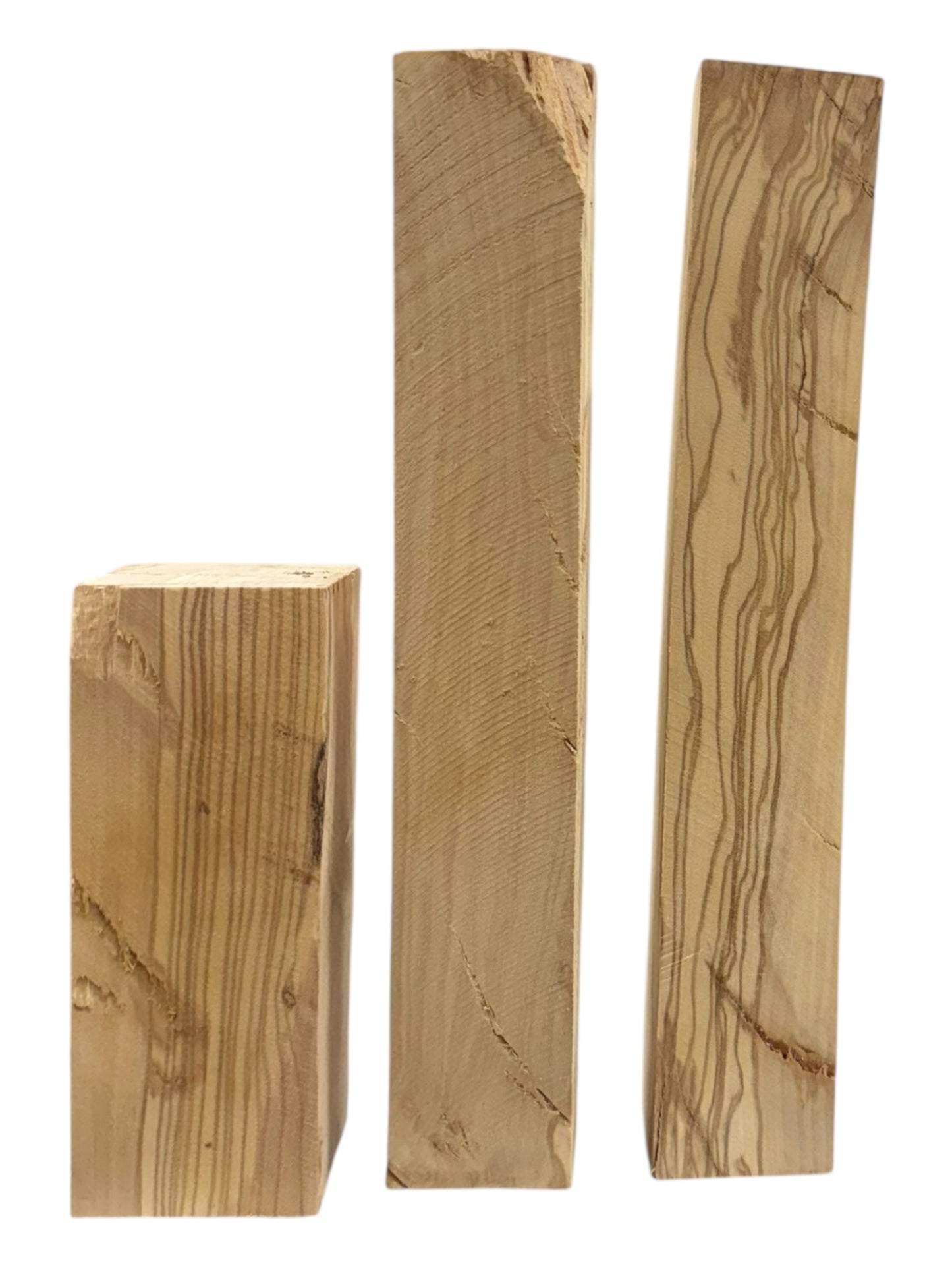 Olive Wood Turning Blank 3 Piece Set. #222, #223, #224