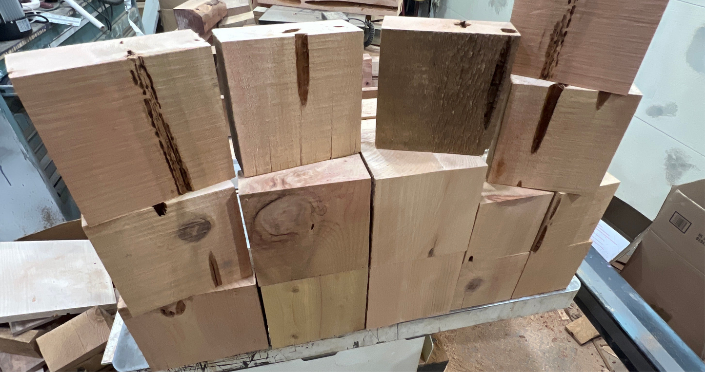 Pecky Cedar Bowl Blanks