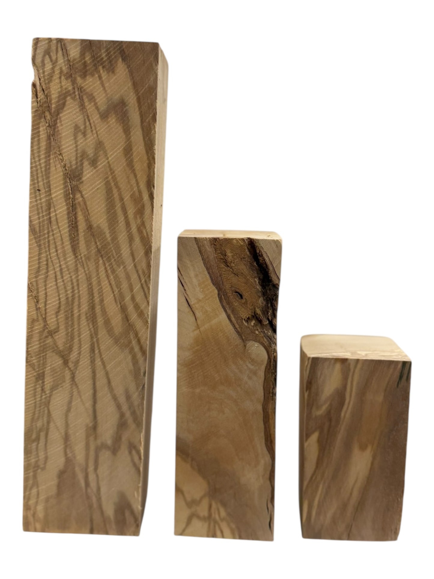 Olive Wood Turning Blank 3 Piece Set. #212, #213, #214
