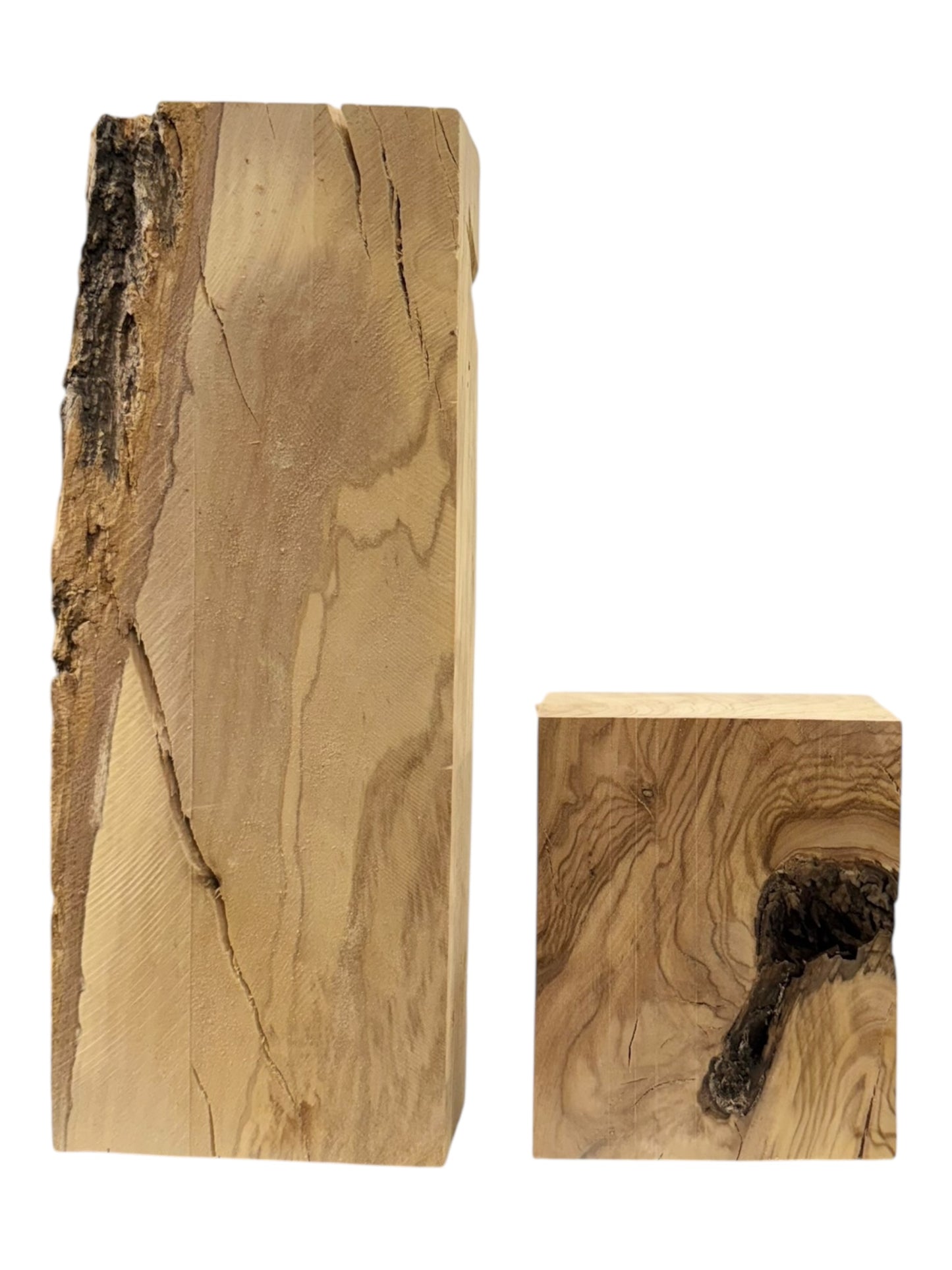 Olive Wood Turning Blank 2 Piece Set. #220, #221
