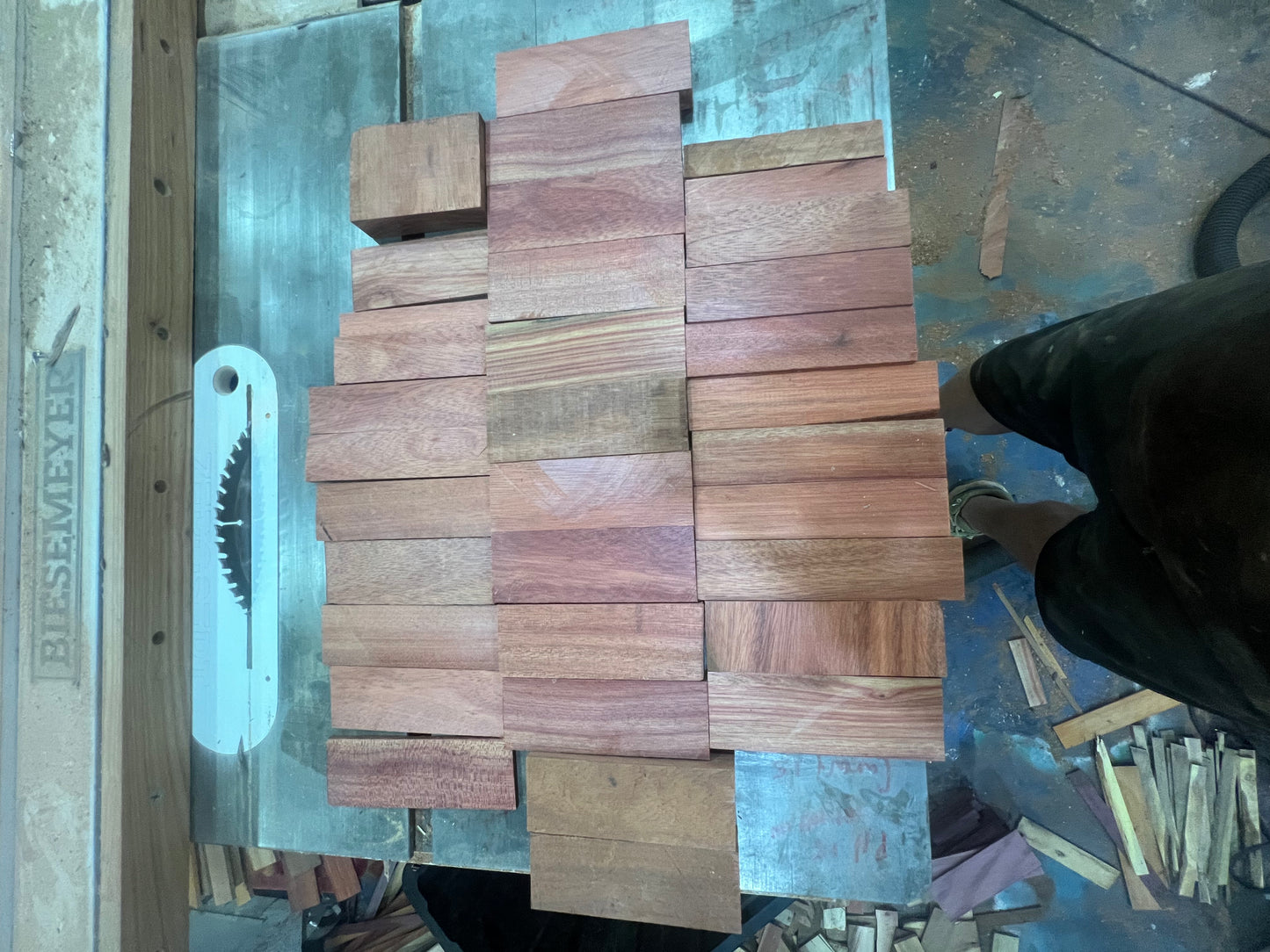 Turning blank cut offs