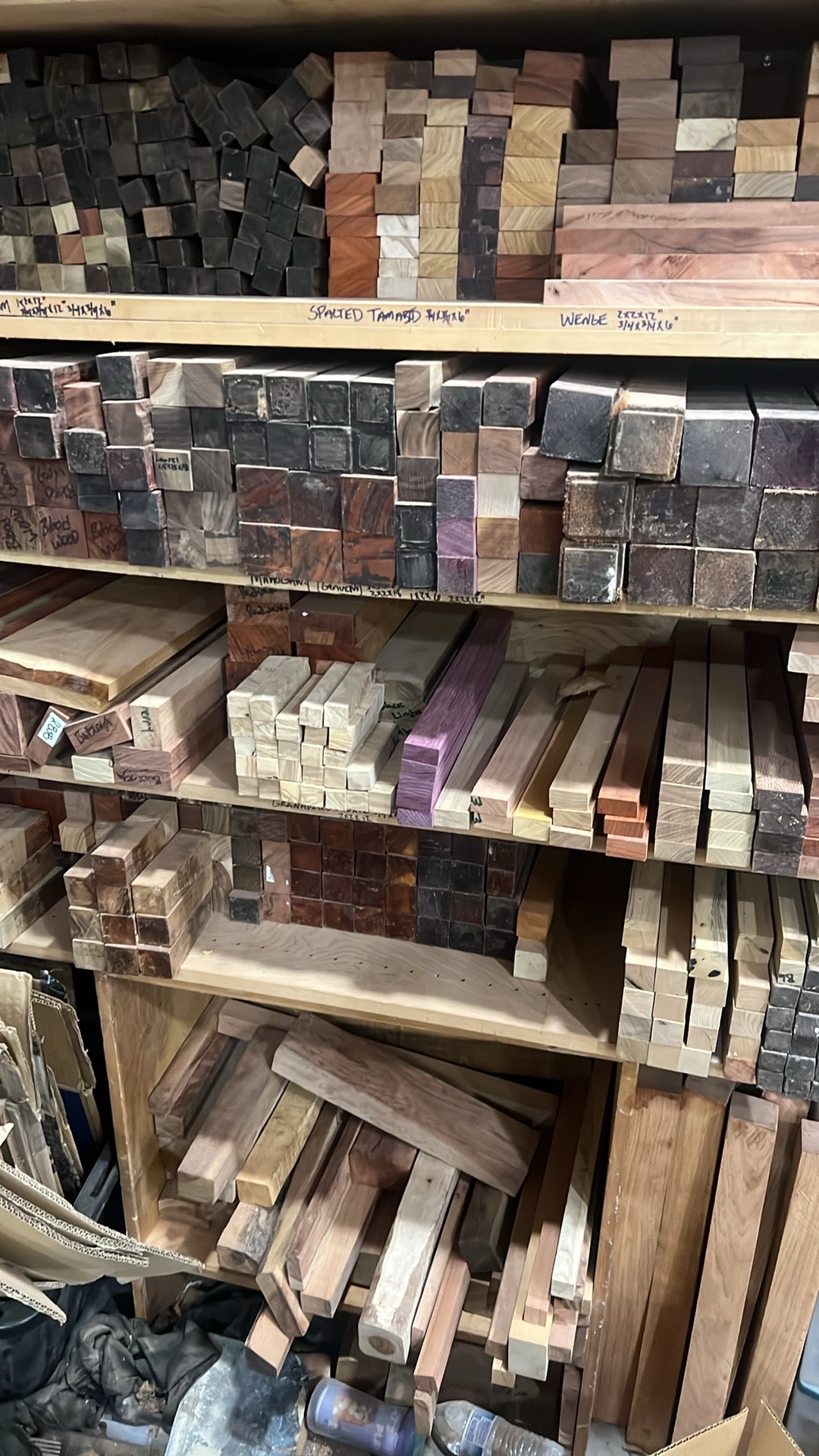 1.5x1.5x6” exotic blank 10 pack