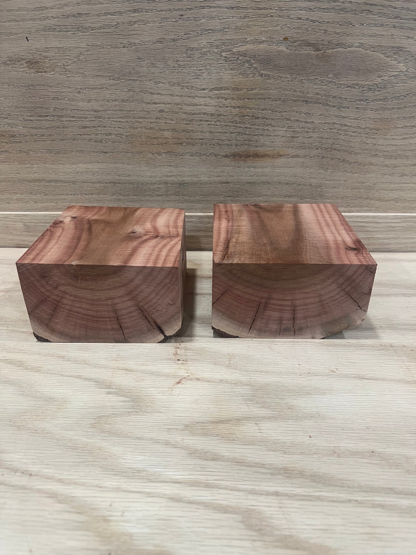 Set of 2 carob bowl blanks #776,777