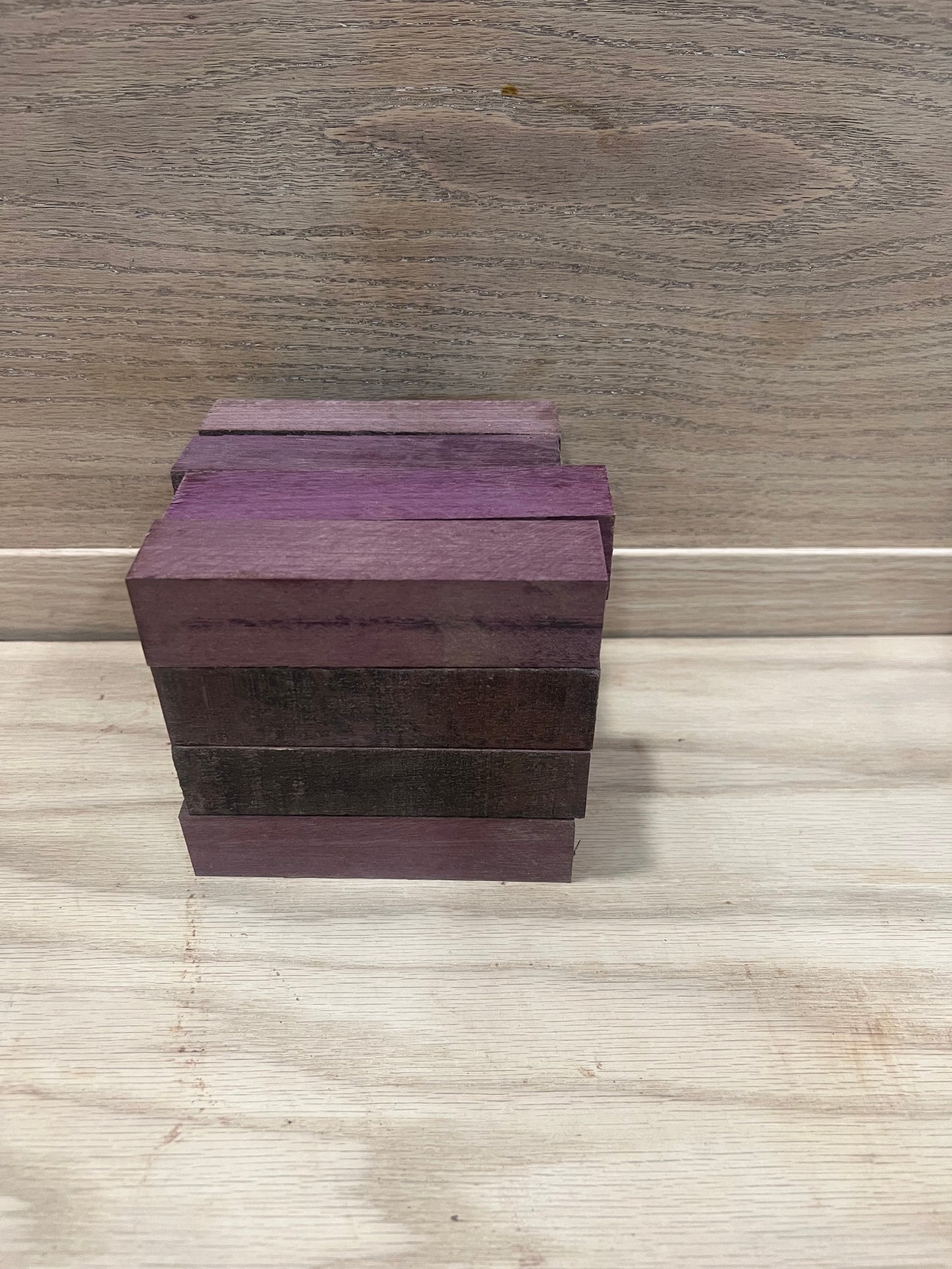 1.25x1.25x5” Purple Heart blanks