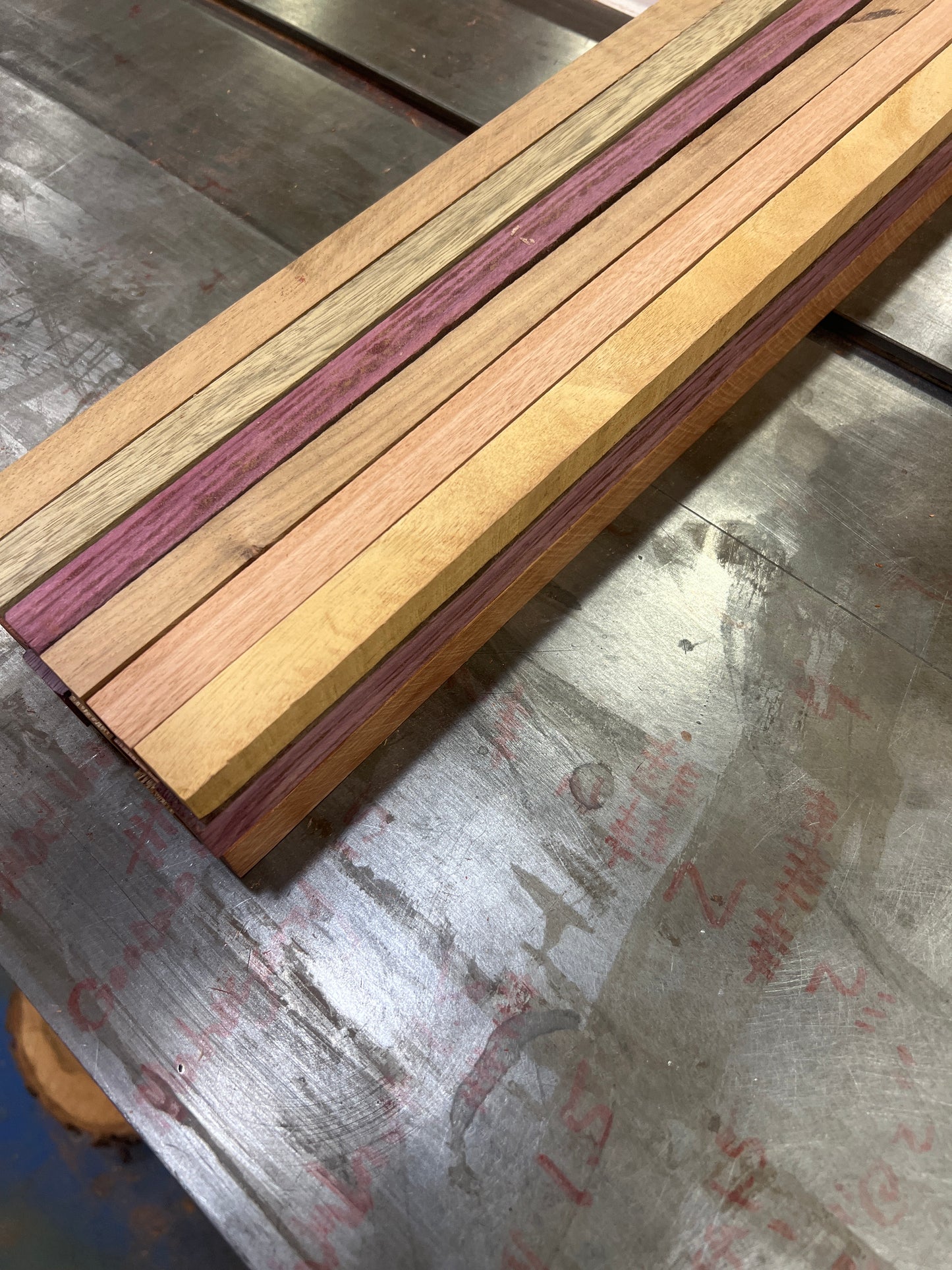 3/4x3/4x18” exotic turning/inlay pieces