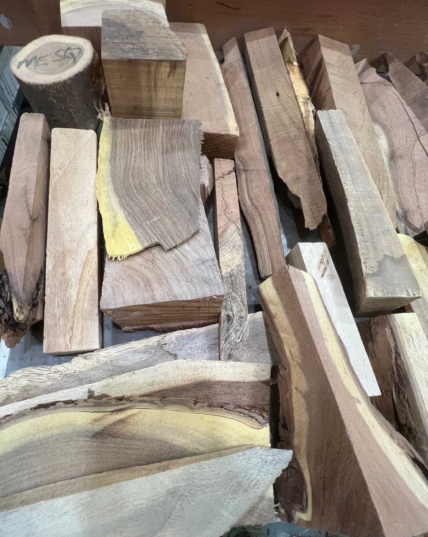 Mesquite live edge cut off box. Know what’s in the box. Box 6