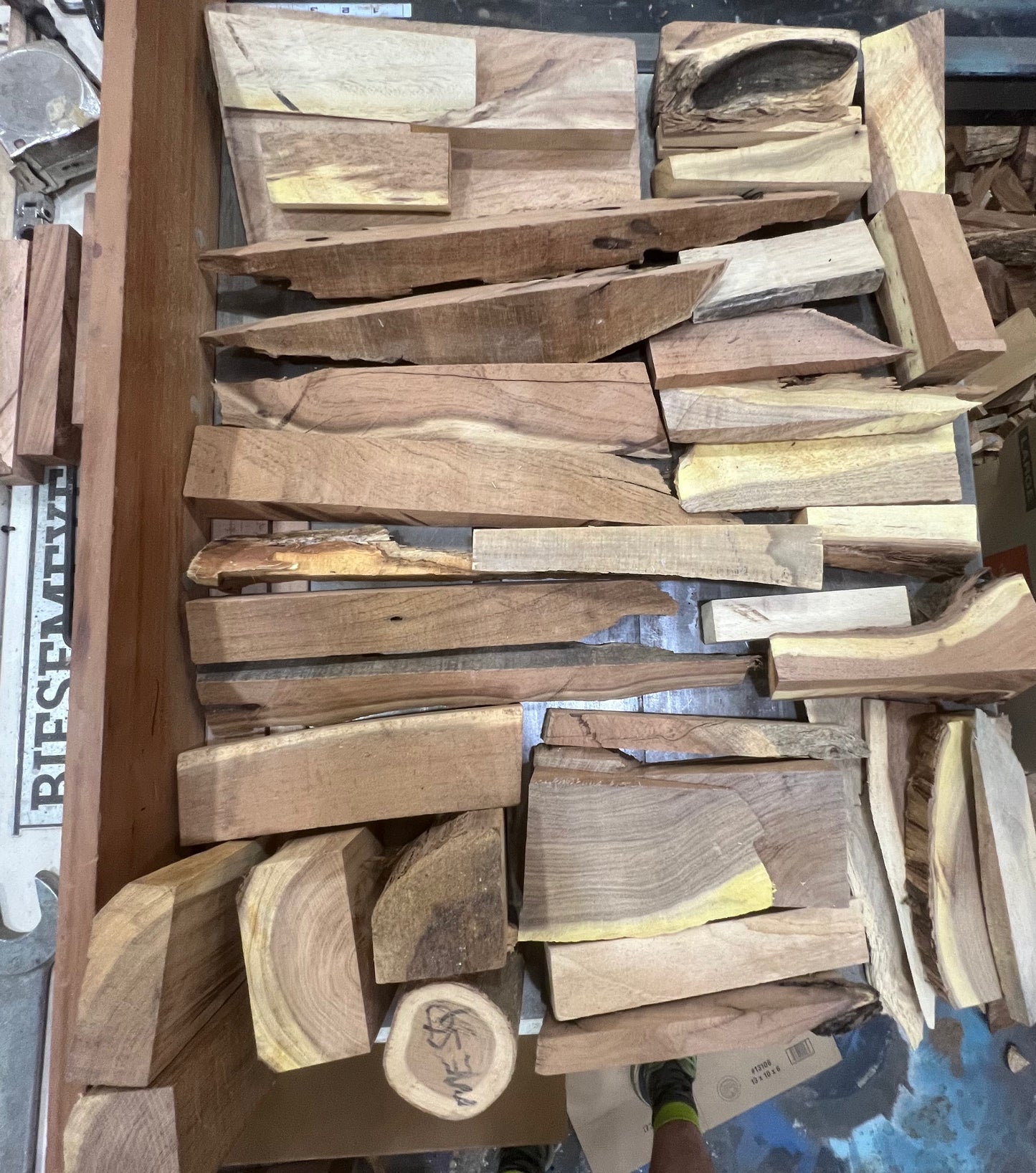 Mesquite live edge cut off box. Know what’s in the box. Box 6