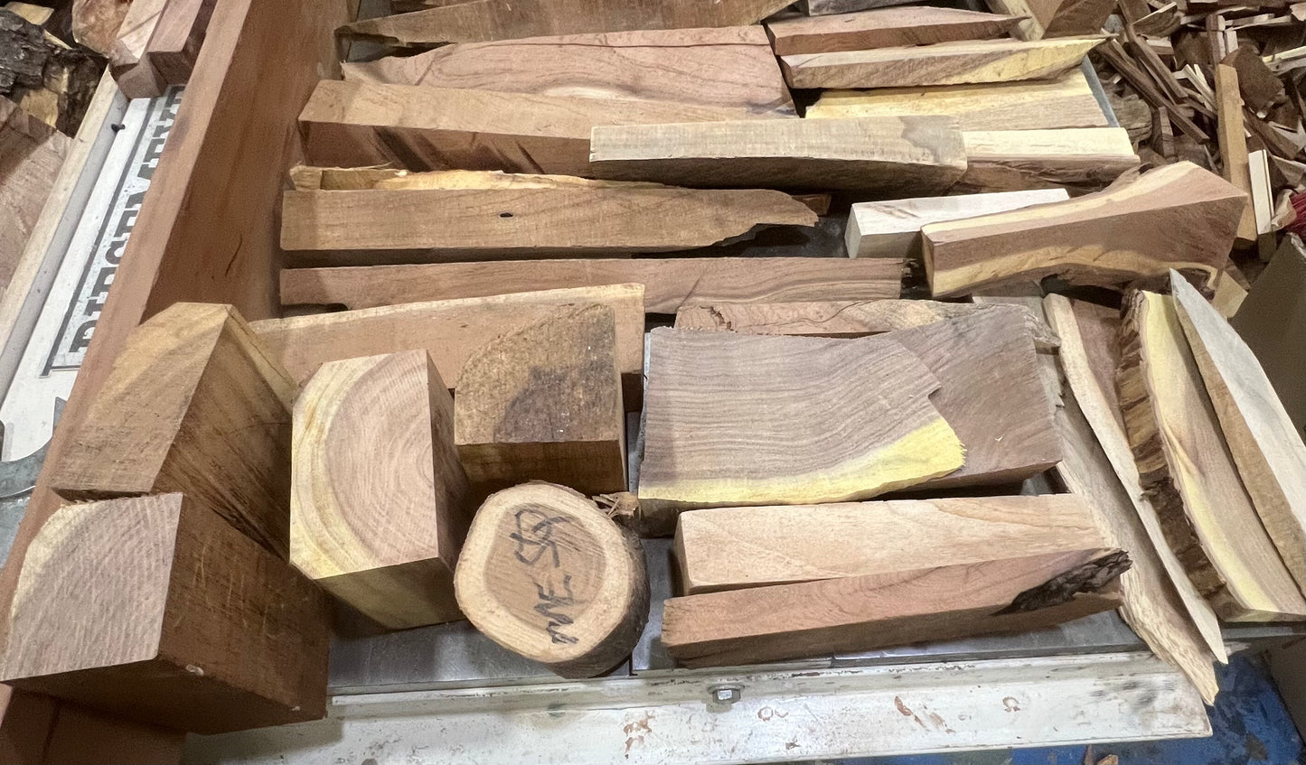 Mesquite live edge cut off box. Know what’s in the box. Box 6