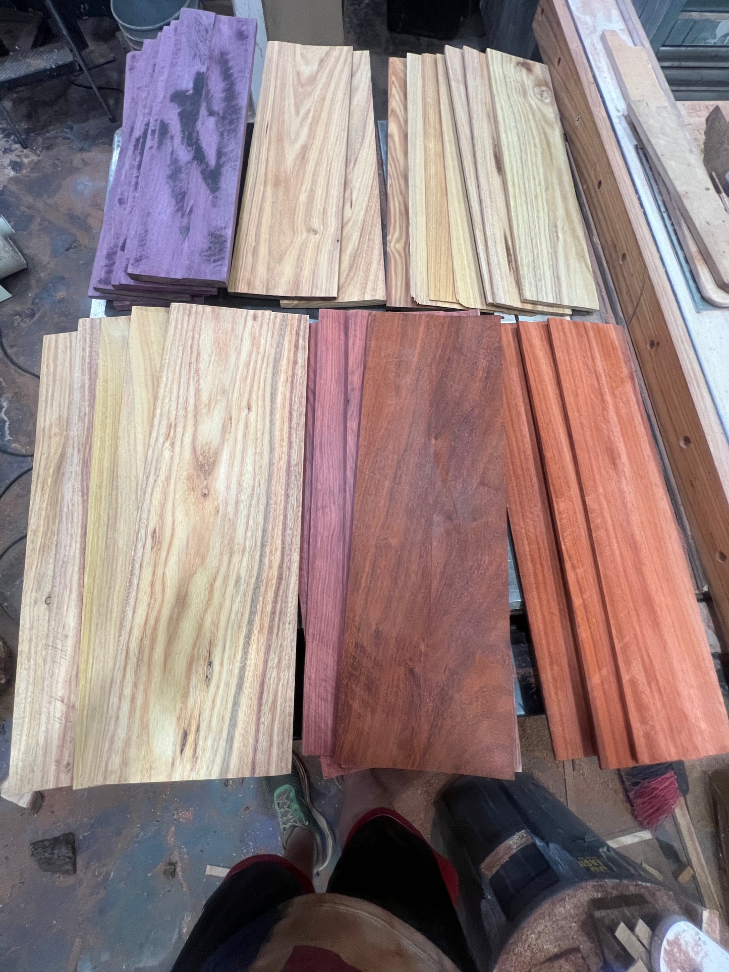 Large inlay or box making boards. 25 board set