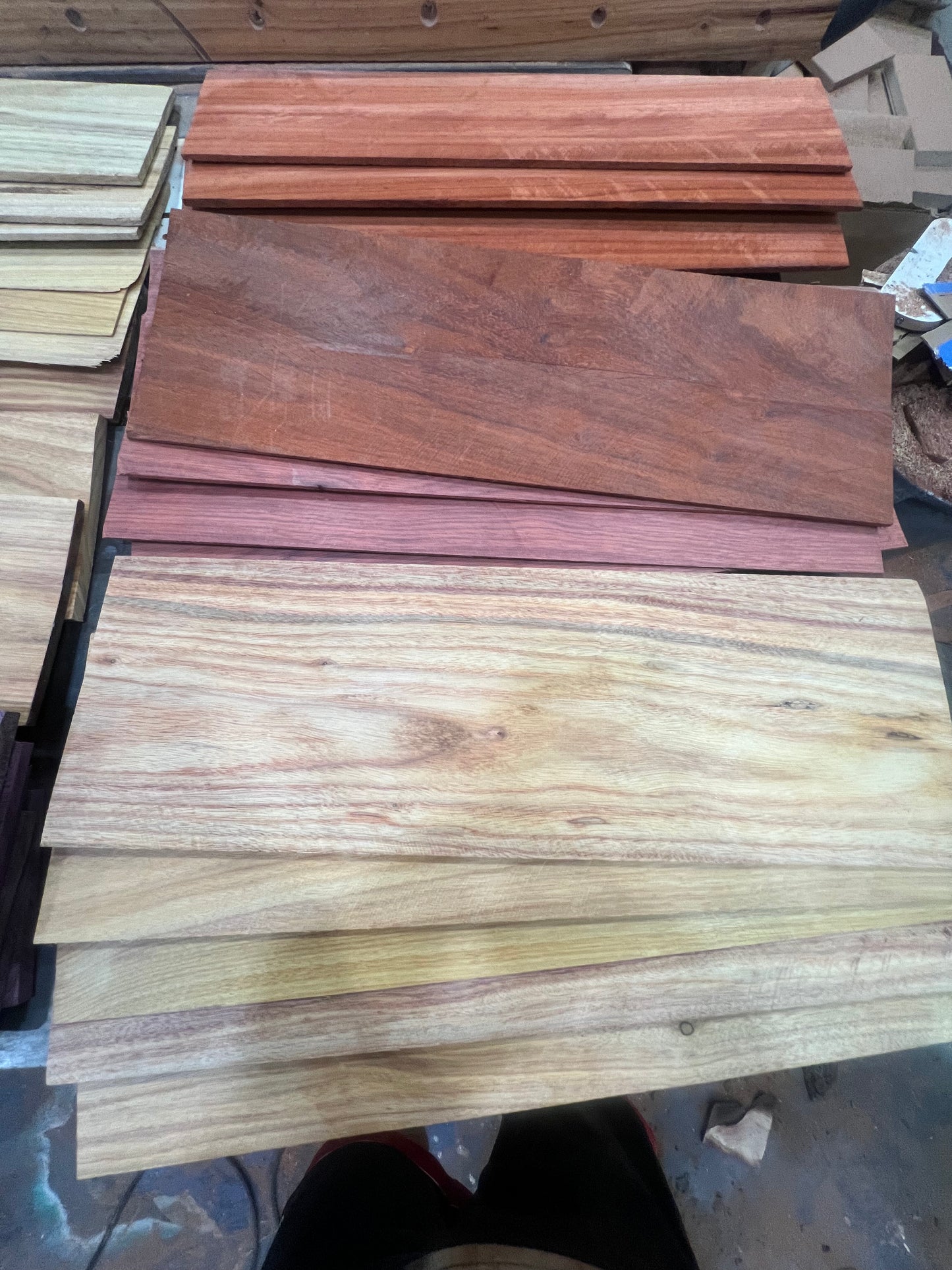 Large inlay or box making boards. 25 board set