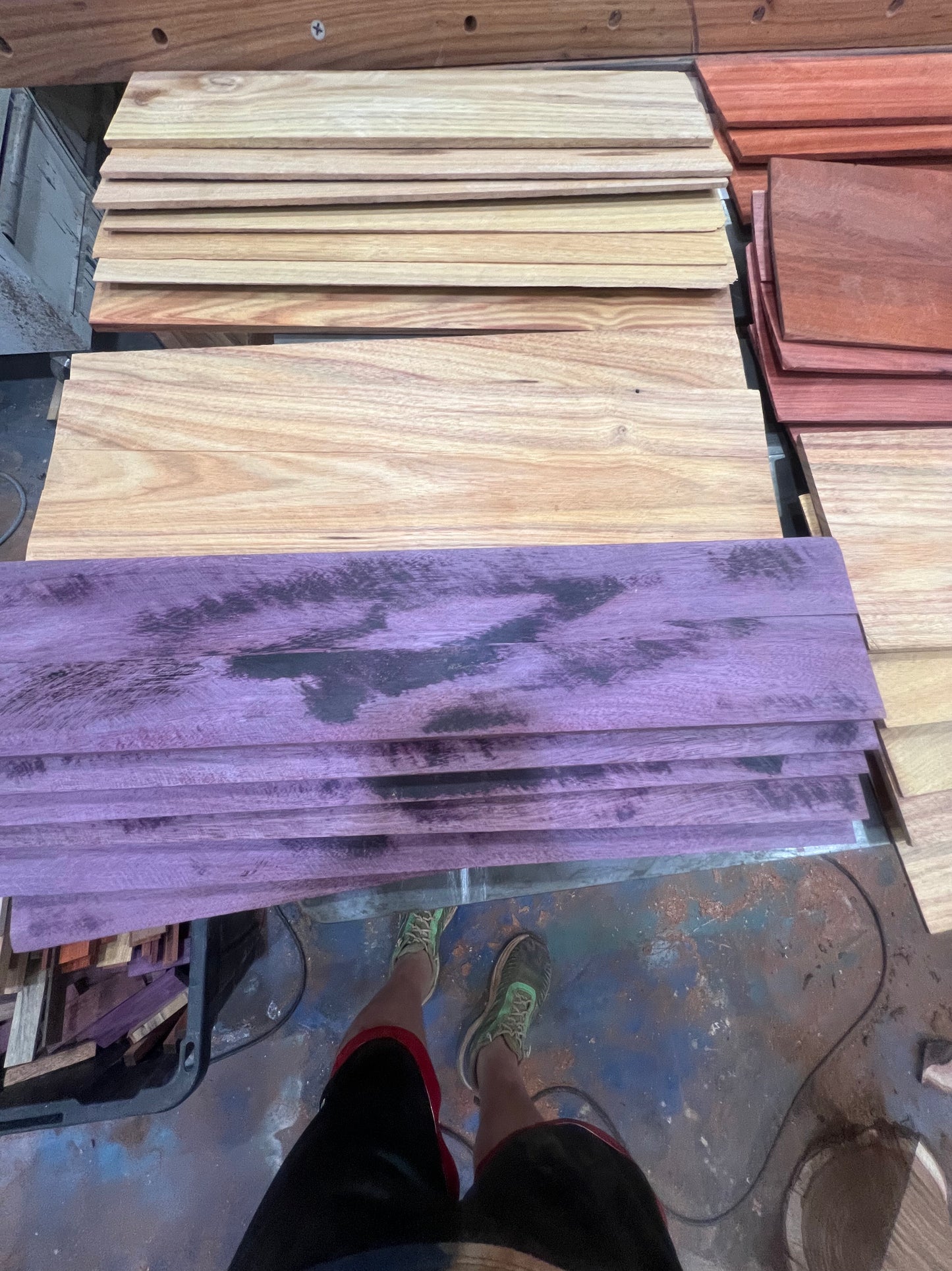 Large inlay or box making boards. 25 board set