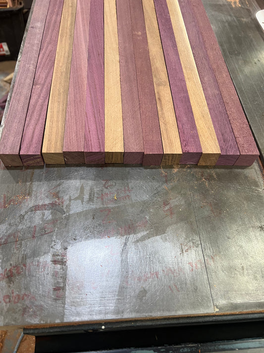 1”x1”x18” exotic blanks. 10 pack