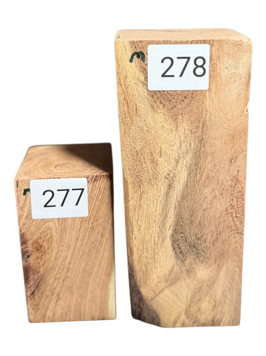 Mesquite Turning Blank 2 piece set #277, #278