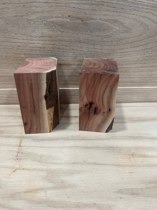 Set of 2 carob bowl blanks #776,777